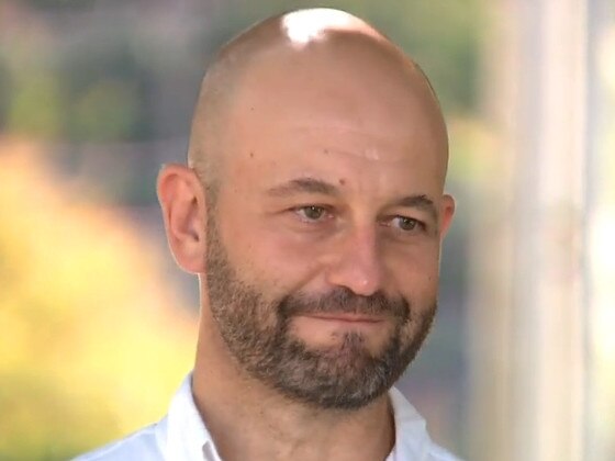 Outgoing NRL chief Todd Greenberg speaking to media today. (9 News)