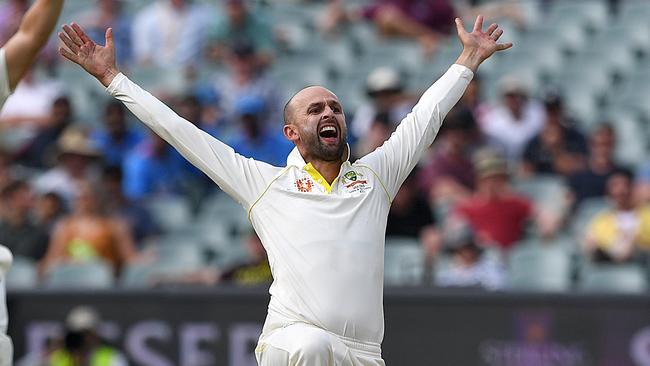 Nathan Lyon makes a loud appeal during the Indian series. Picture: AAP