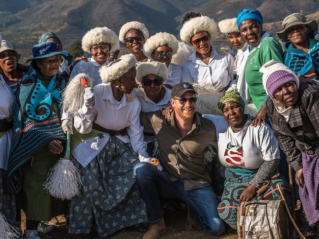 Prince Harry, Duke of Sussex during a visit to the Leribe region with Sentebale to meet with the community and see the climate resilience project in action on October 2, 2024 in Leribe, Lesotho. Picture: Brian Otieno/Getty Images for Sentebale