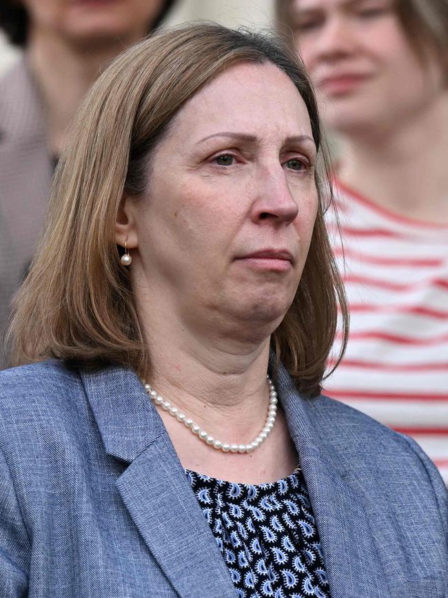 US Ambassador to Russia Lynne Tracy outside the Moscow City Court. Picture: AFP