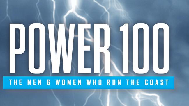 Power 100 artwork and promotional posters for Gold Coast Bulletin