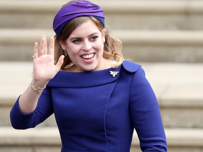 Princess Beatrice of York at her sister’s wedding. Picture: Steve Parsons