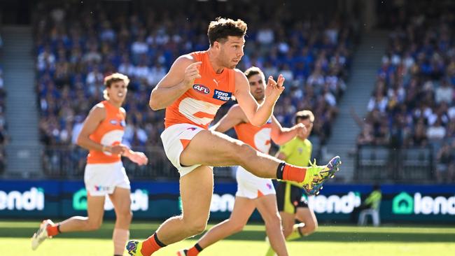 Greene in action against the Eagles. (Photo by Daniel Carson/AFL Photos via Getty Images)