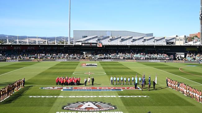 Hawthorn has made University of Tasmania Stadium in Launceston its second home. Picture: Getty Images