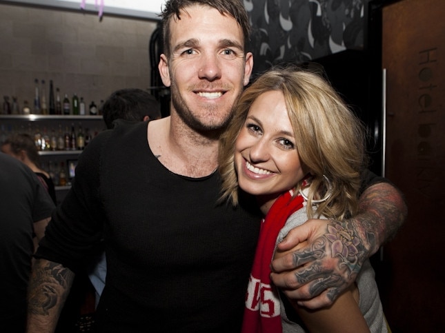 Dane Swan and Taylor Wilson at Hotel Barkly