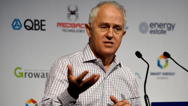 Former prime minister Malcolm Turnbull speaks during the National Smart Energy Summit at the Hilton Hotel in Sydney in December 2019. Picture: AAP