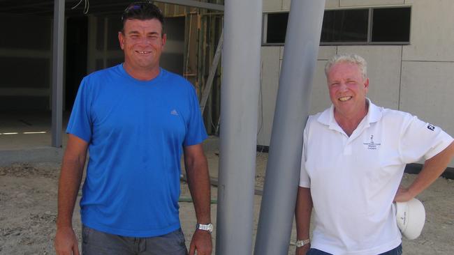 Kids Academy Hope Island operator Scott Hookey (left) and its landlord John Whitelaw whose court battle has forced the childcare centre to suddenly close. Supplied