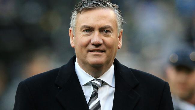 Collingwood president Eddie McGuire said Ross Stevenson’s report was wrong. Picture: Mark Stewart