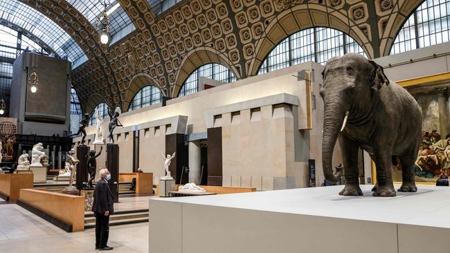 The main exhibition hall in the undercrowded Musee d'Orsay in Paris, where tourist numbers have plummeted due to the pandemic. Picture: AFP