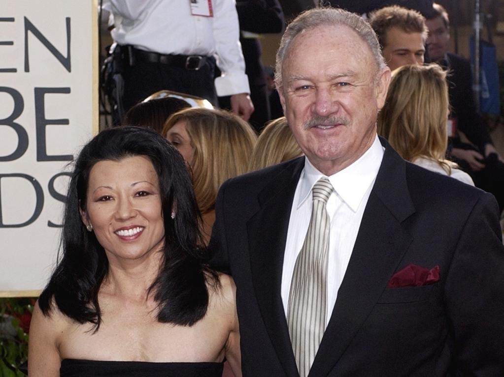 Hackman and his wife, Betsy Arakawa, were found dead at home. Picture: AP Photo/Mark J. Terrill