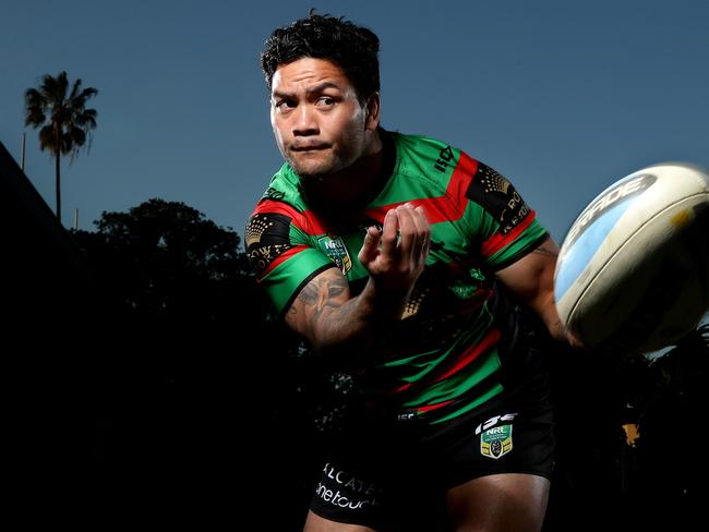 South Sydney legend Issac Luke is mourning the loss of his father. Picture: Gregg Porteous