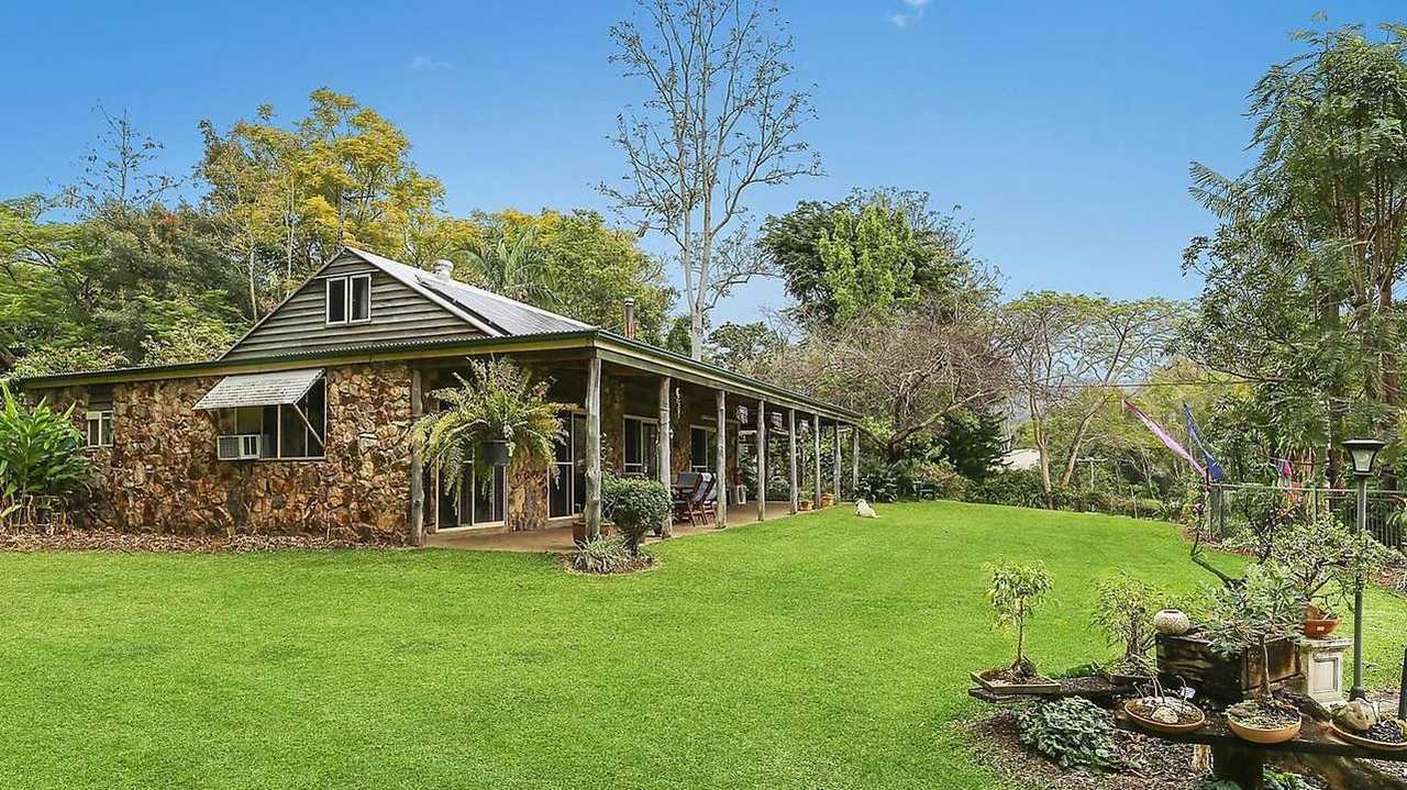 The stone cottage was built by hand by Ian McCall.