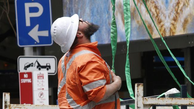 SYDNEY, AUSTRALIA - NewsWire Photos OCTOBER 16 , 2024: Generic Photos of Workers at Work. Dogman (Construction). Picture: NewsWire / John Appleyard