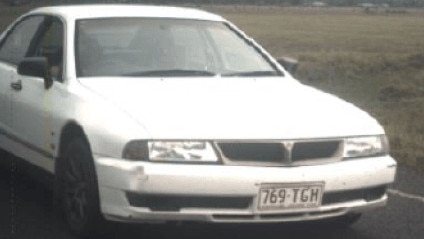 This white sedan was allegedly stolen on Howard St in Maryborough.