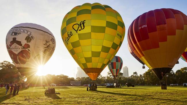 The Balloon Glow will be the grand finale at Parramatta Park on January 25. Picture: James Horan