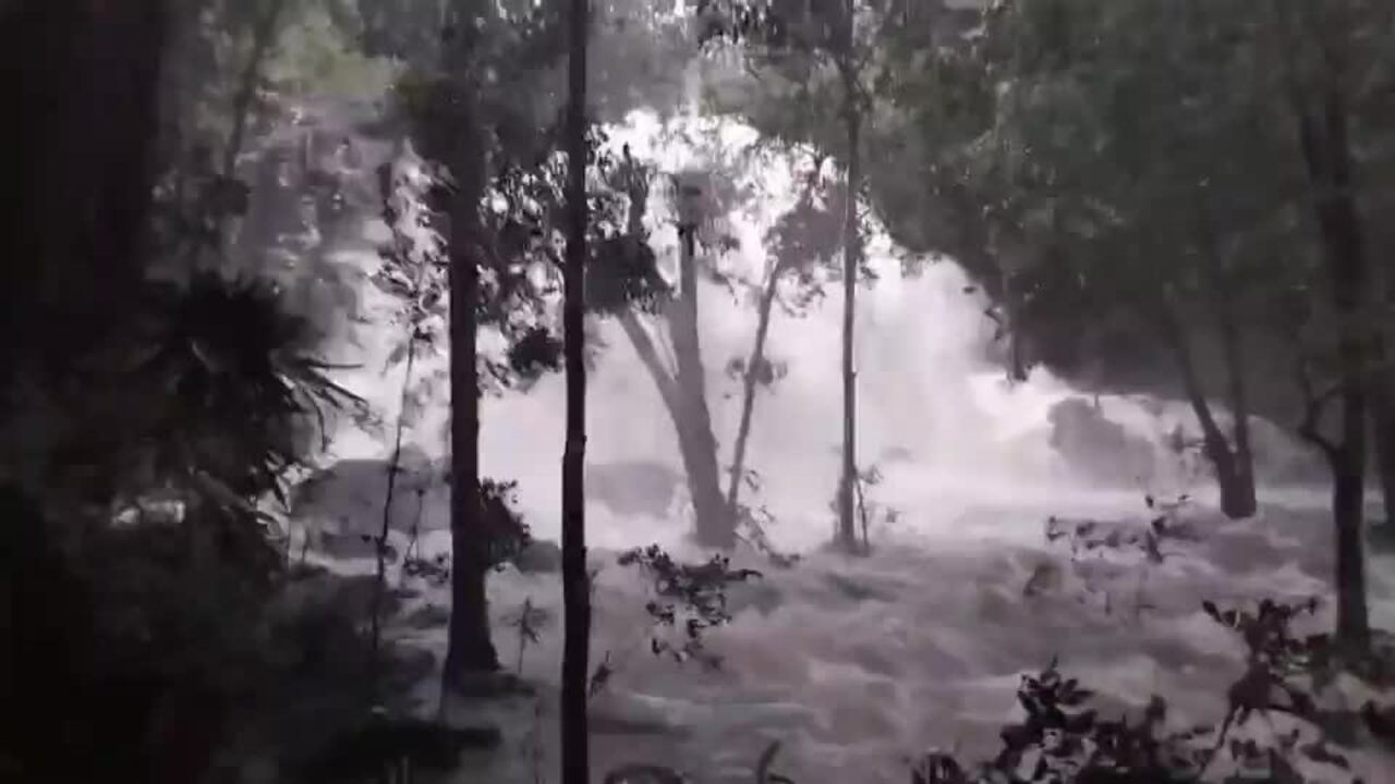 Cilento Falls in Nambour following rain from Alfred