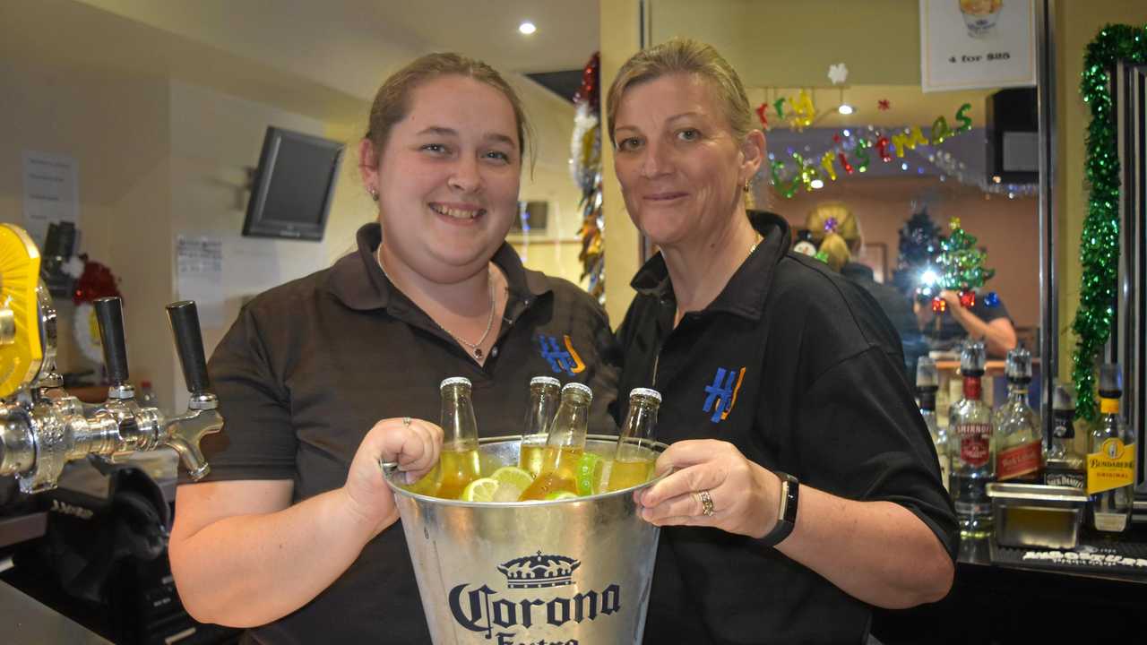 The Horse and Jockey Hotel's Bec Gimm and Nikki Wheeldon. Picture: Sean Teuma