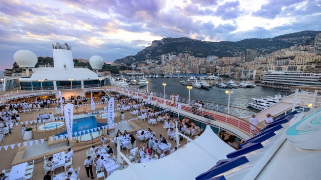 Dine and dance the night away with a stunning backdrop of Monaco. Picture: Tim Faircloth