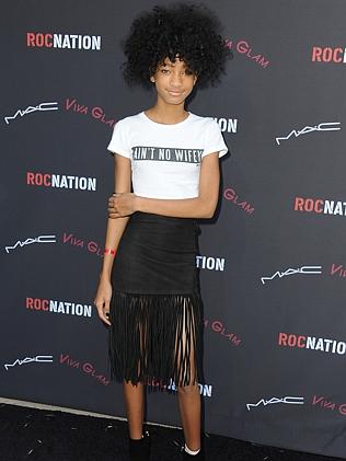 On the red carpet ... Willow Smith at an event in Los Angeles in January. Picture: Angela Weiss