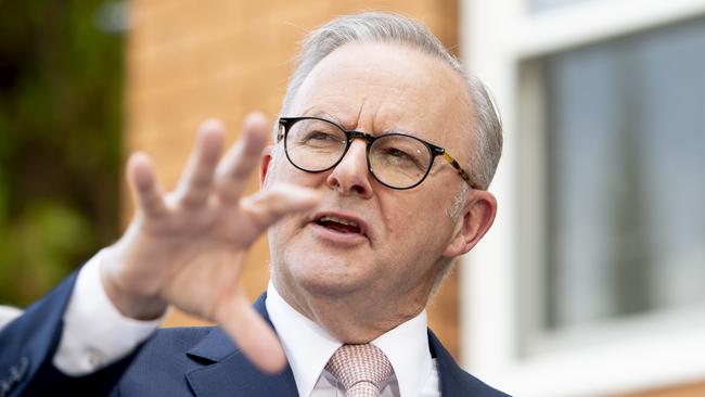 Albanese said in 2024 “there’ll be no deal with the Greens”. Picture: NewsWire / Jeremy Piper