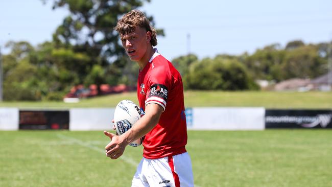 Jack Bostock during an SG Ball Cup clash between Manly Sea Eagles and Illawarra Steelers. Picture Newscorp: Gaye Gerard
