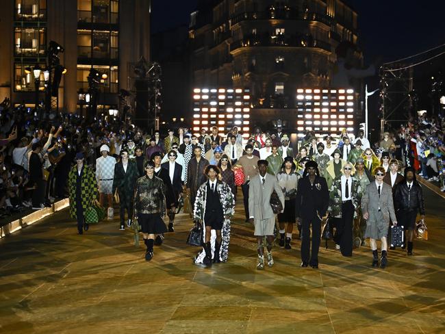 Louis Vuitton Menswear Spring/Summer 2024 show finale as part of Paris Fashion Week on June 20, 2023 in Paris, France. Picture: Aurelien Meunier/Getty Images