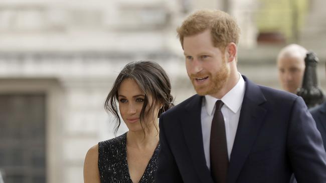 Prince Harry and his fiancee Meghan Markle in April, 2018. Photo: AP/Matt Dunham