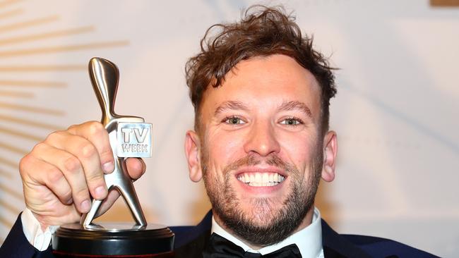 Dylan Alcott after his Logie win for Most Popular New Talent. Picture: Chris Hyde/Getty