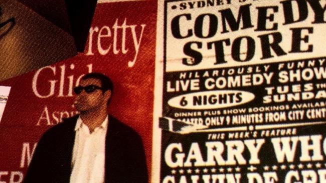 Australian-Italian comedian Joe Avati in his early years – circa 1996 – at the Sydney Comedy Club. Picture: Supplied