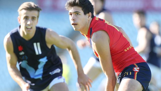 Ben Jarman in action for South Australia. Picture: Stephen Laffer