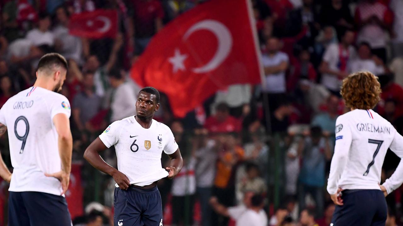 World champions France suffered a shock defeat to Turkey.