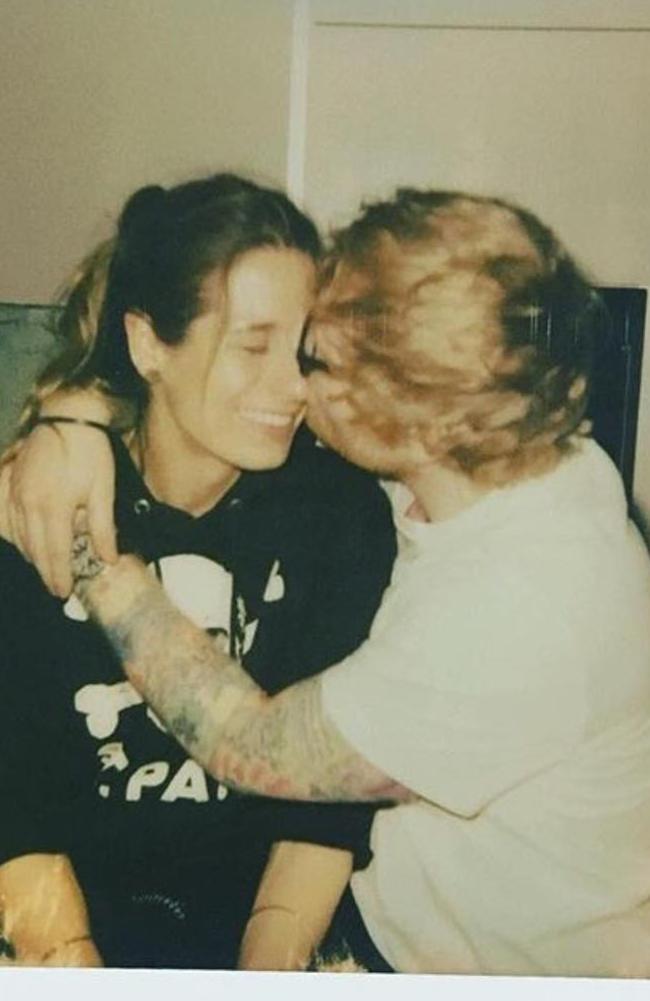 Ed Sheeran with his then-fiance Cherry Seaborn.