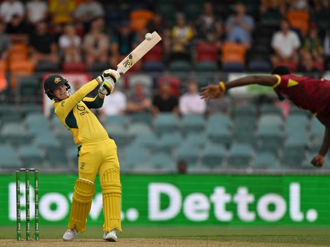 Fraser-McGurk representing Australia during an international ODI earlier this year. Picture: Saeed Khan/AFP.