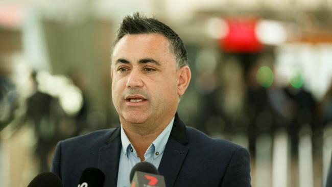 Nationals leader John Barilaro has been cross-examined by ICAC as part of an investigation into former NSW Premier Gladys Berejiklian's conduct in relation to grants awarded in 2016. Photo: Tim Pascoe.