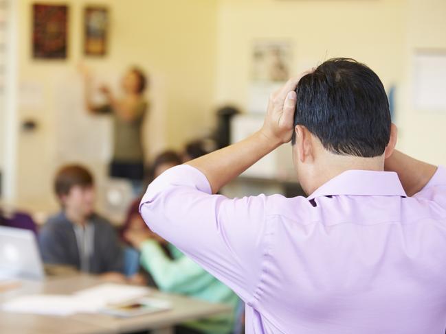 Stressed teacher . iStock