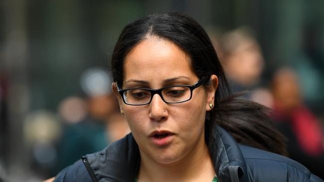 Lydia Abdelmalek is appealing after she was guilty of stalking and other charges in the Magistrates Court in 2019. (AAP Image/James Ross) NO ARCHIVING