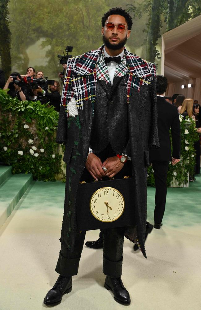 Ben Simmons arrives for the 2024 Met Gala. Picture: AFP/ Getty