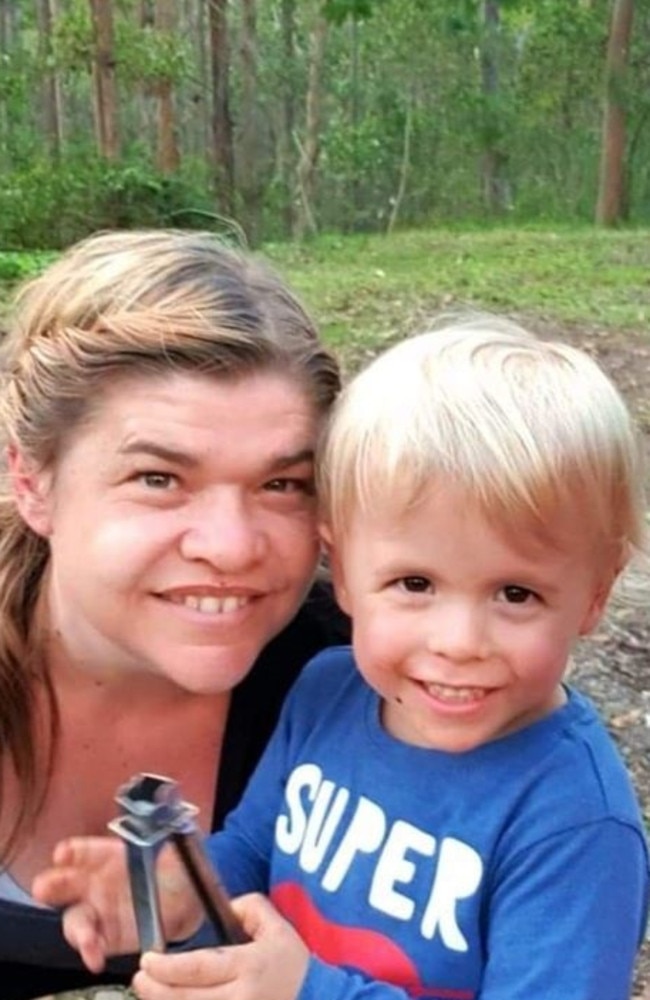 Kelly Luckman and her son Oskar.