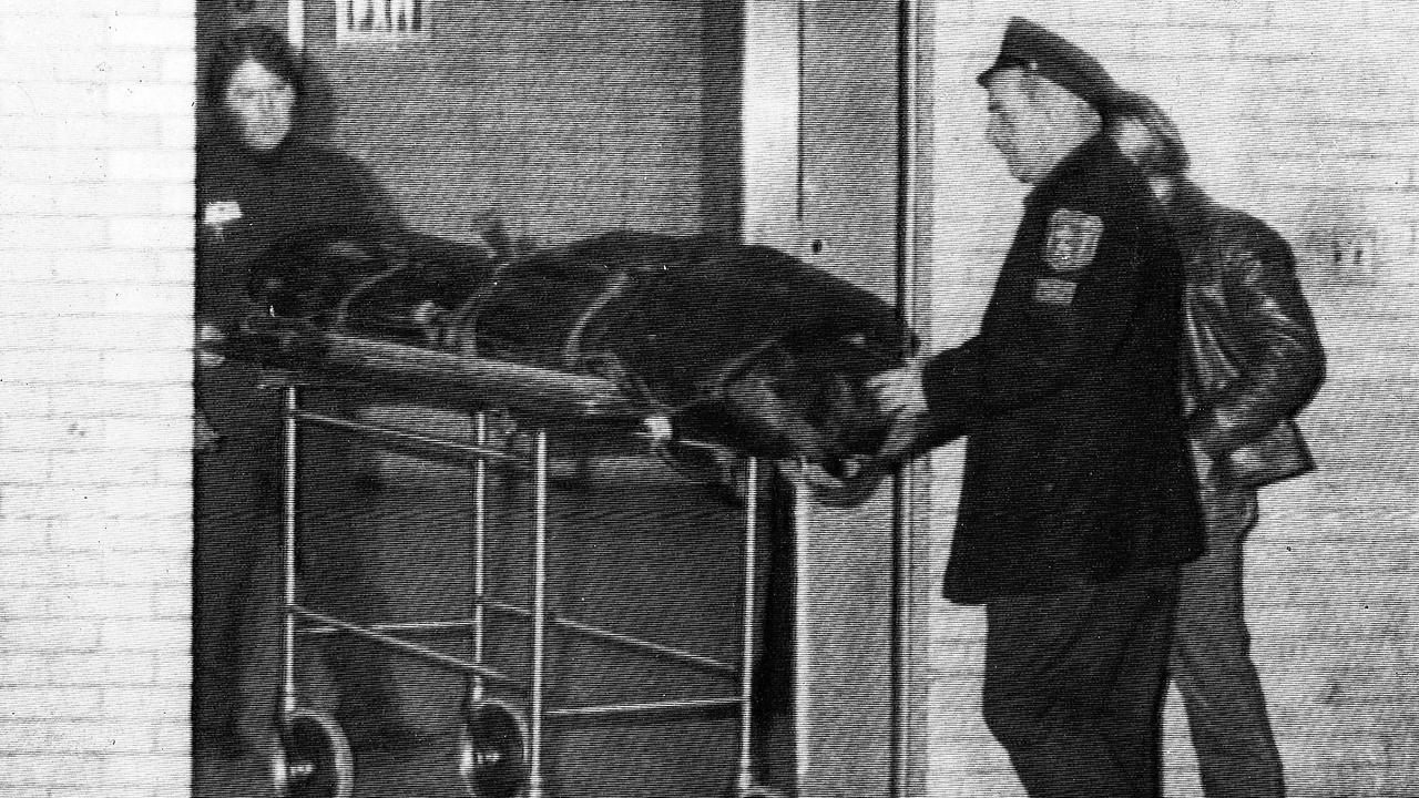 John Lennon’s body is removed from the Roosevelt Hospital.