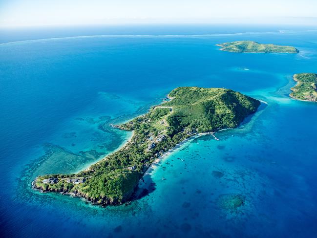 ESCAPE. Aerial view of Kokomo Private Island. Picture: Supplied