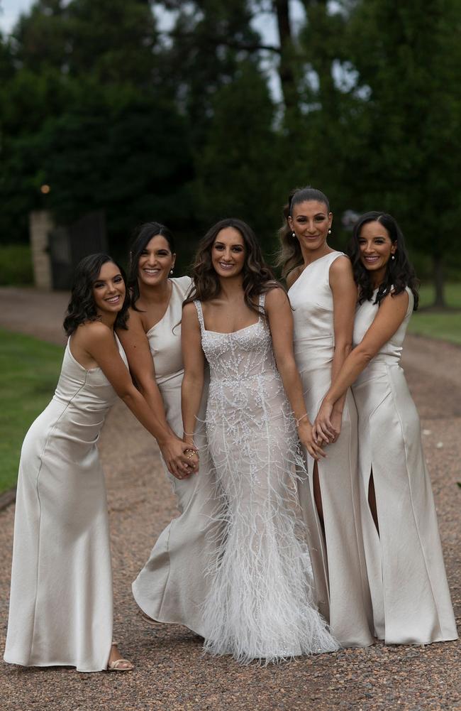 Family played a huge role in the wedding, with Larissa’s mum and Aunty Adele doing most of the planning. Picture: Blumenthal Photography.