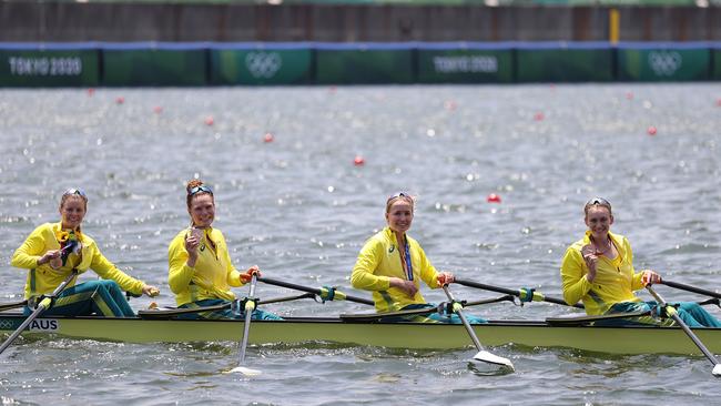 More quadruple sculls bronze, this time for the Aussie women.