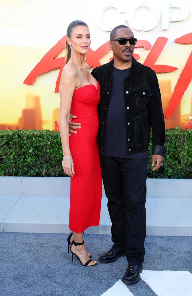 Paige Butcher and Eddie Murphy attend the Los Angeles premiere of Beverly Hills Cop: Axel F. Picture: Getty Images