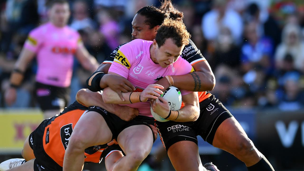 Dylan Edwards will miss the Panthers clash with Souths on Saturday. Picture: Albert Perez/Getty Images