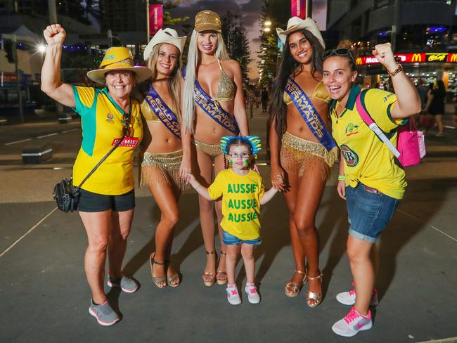 Michelle McDonald (right) with her mother Ros and daughter Chloe, 4, with the Meter Maids. Picture: Nigel Hallett