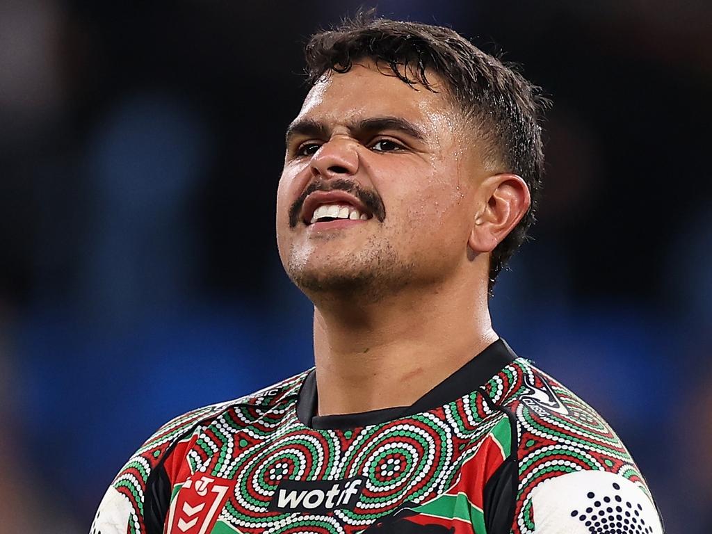 Latrell Mitchell skippered the Rabbitohs effortlessly. Picture: Cameron Spencer/Getty Images.