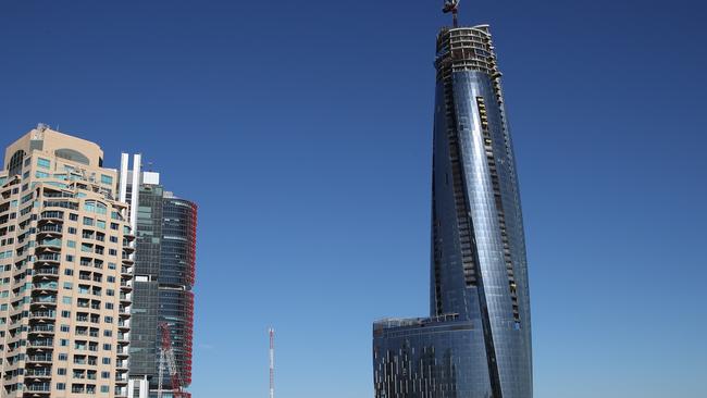 Crown’s Sydney tower in Barangaroo. Picture: David Swift