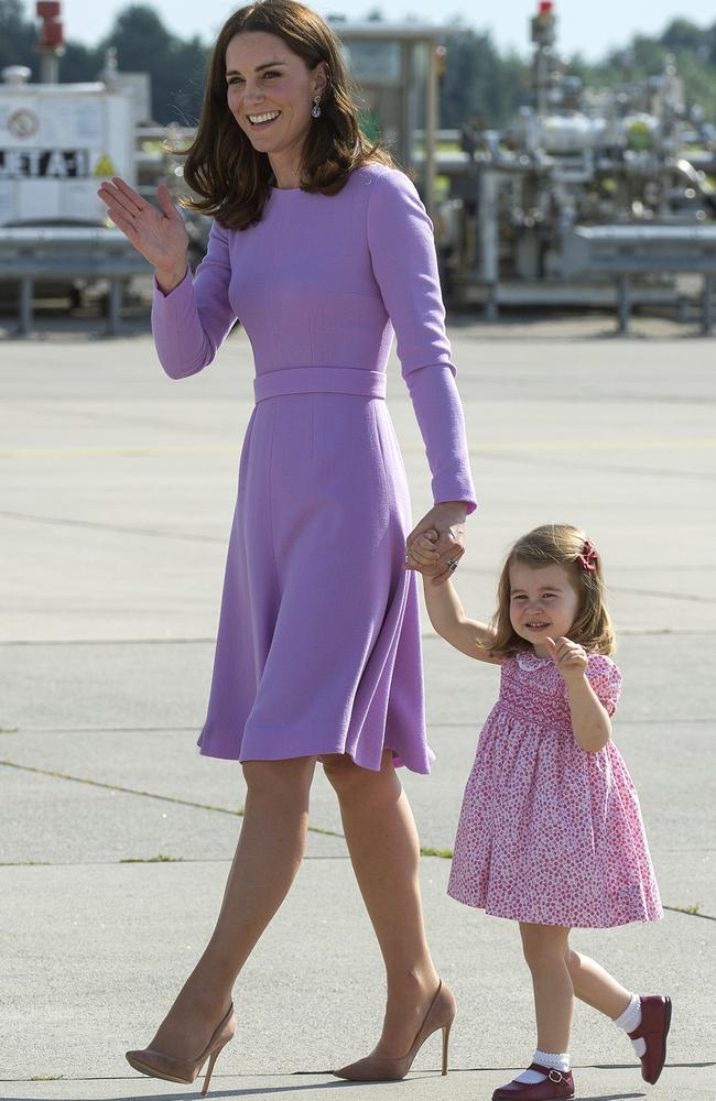 Princess Charlotte of Cambridge and Catherine, Duchess of Cambridge. Picture: Getty.