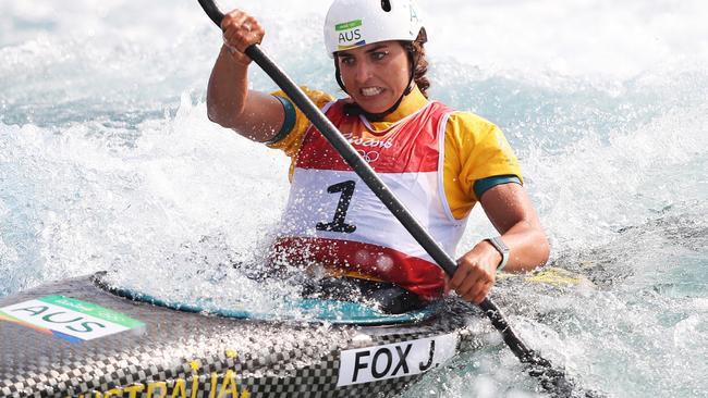 Jessica Fox says she will be boosted by the support of her Aussie teammates as she hunts gold in Rio. Picture. Phil Hillyard