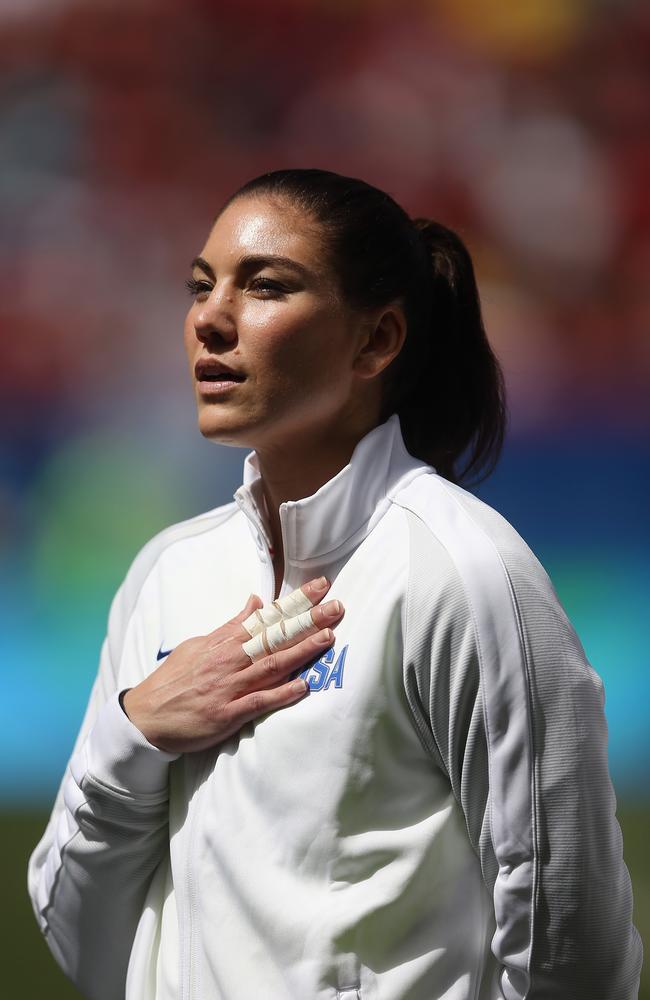 USA goalkeeper Hope Solo.